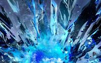 Blue crystal explosion wallpaper 1920x1080 jpg