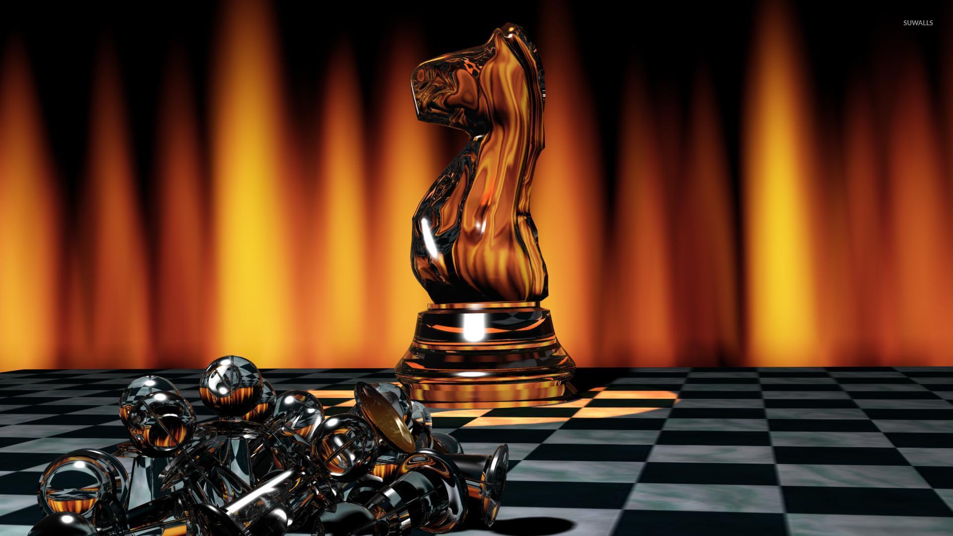 Desktop Wallpapers » 3D Backgrounds » Chess »