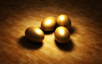 Golden eggs wallpaper