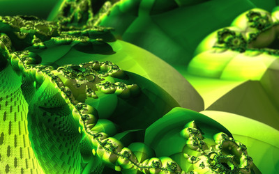 Green fractal design wallpaper