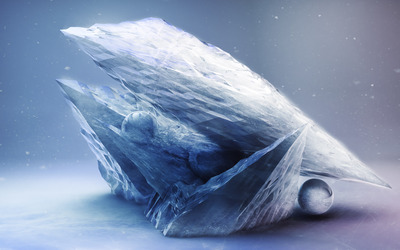 Ice crystals Wallpaper