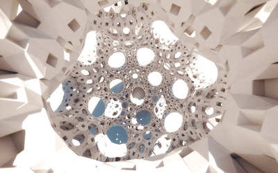 Inside a sphere wallpaper