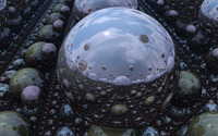 Mirrored spheres wallpaper 2880x1800 jpg
