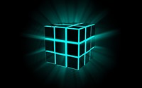 Neon cube wallpaper 1920x1200 jpg