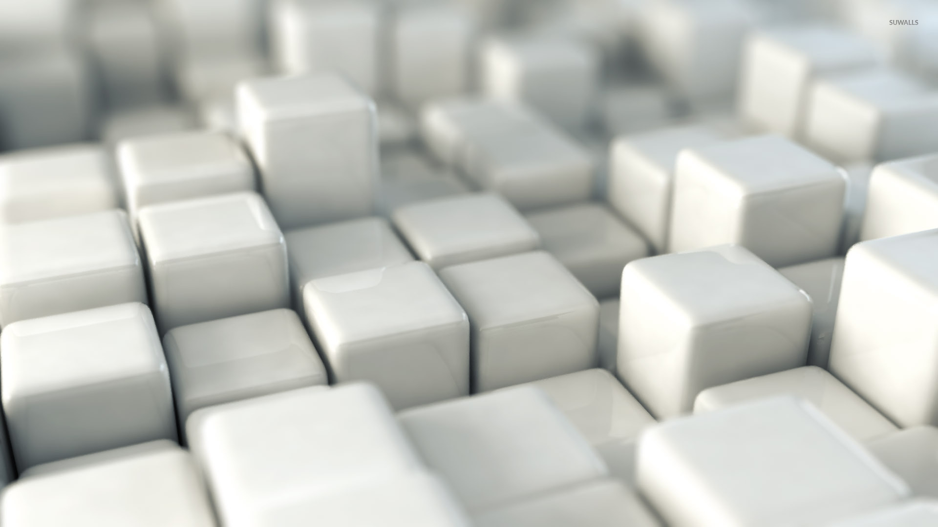 Shiny white cubes wallpaper 3D wallpapers 28564