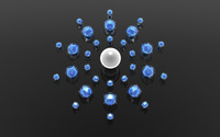 Sphere surrounded by diamonds wallpaper 1920x1080 jpg