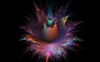 Amazing colors on the fractal flower wallpaper 1920x1200 jpg