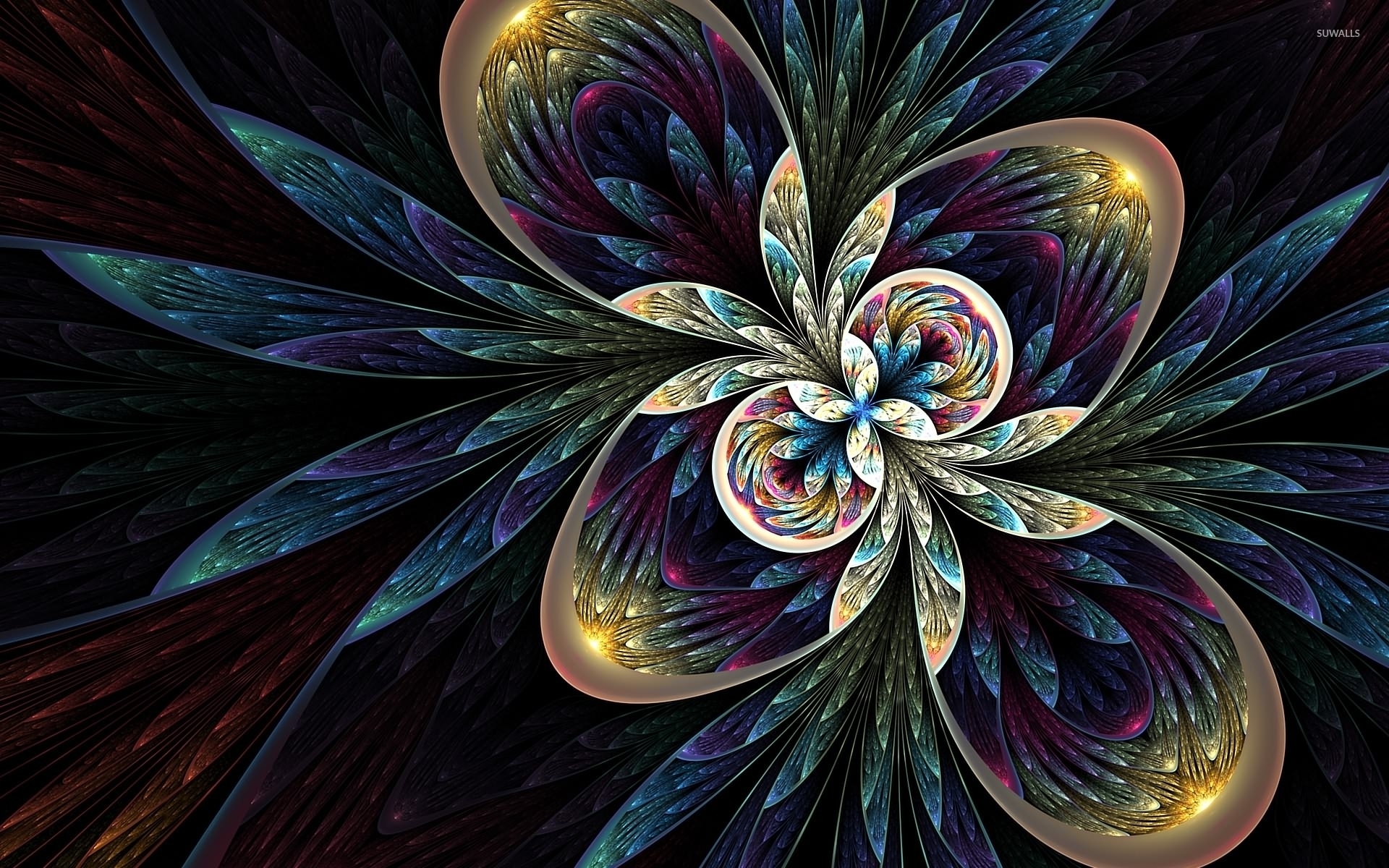 Cool abstract flower wallpaper HD  PixelsTalkNet