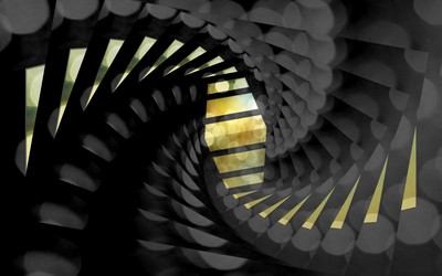 Black and gold spiral wallpaper