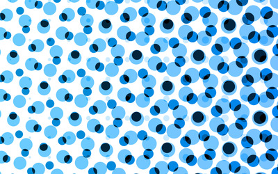 Blue circle pattern Wallpaper