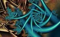 Blue fractal stars wallpaper 2560x1600 jpg
