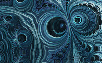 Blue fractal swirls wallpaper 1920x1200 jpg