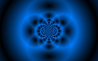 Blue fractal tunnel wallpaper 2560x1440 jpg