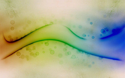 Blurred curves and bubbles wallpaper
