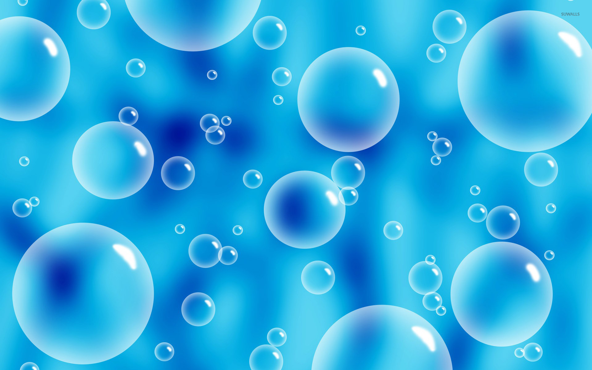 Blue bubbles abstract background 彩虹 球 Dark and Blue Bubbles HD wallpaper   Pxfuel