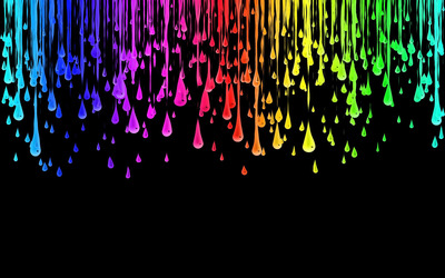 Colored  drops wallpaper