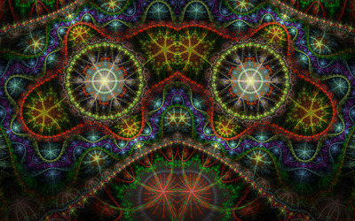 Colorful fractal wallpaper