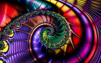 Colorful fractal shell wallpaper 2880x1800 jpg