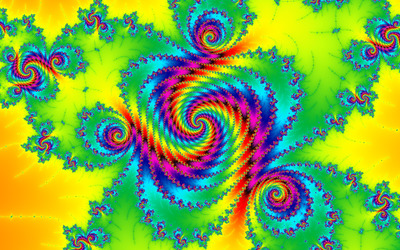 Colorful spiral fractal [2] wallpaper