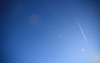 Contrail on doted sky wallpaper 2560x1600 jpg