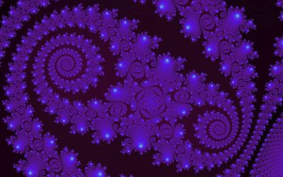 Dark purple fractal waves wallpaper