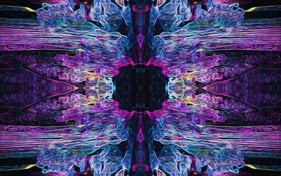 Fractal kaleidoscope wallpaper