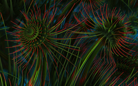 Fractal red and green spikes wallpaper 2880x1800 jpg