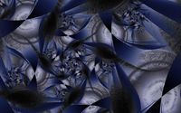 Gray and blue fractal shapes wallpaper 1920x1200 jpg