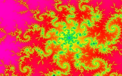 Green hypnotic swirl wallpaper