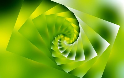 Green spiral Wallpaper