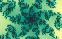 Green swirls wallpaper 2560x1600 jpg