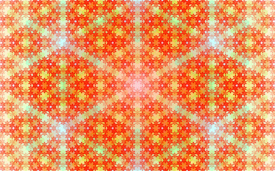 Hexagonal flowers wallpaper