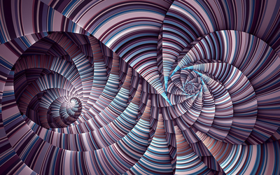 Infinite colorful swirls wallpaper