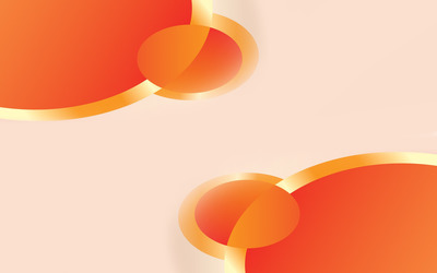 Orange overlapping circles wallpaper