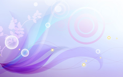 Purple curves and circles Wallpaper