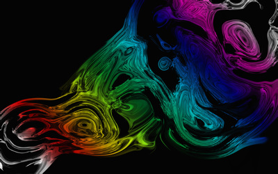 Rainbow liquid wallpaper