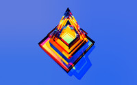 Rainbow pyramid wallpaper 2560x1440 jpg