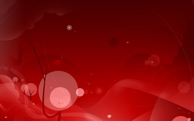Red curves and circles wallpaper