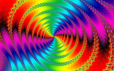 Spiral fractal wallpaper