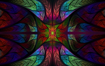 Stained glass wallpaper