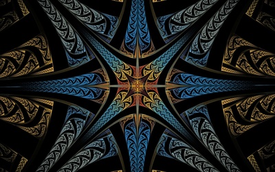 Star like fractal design wallpaper