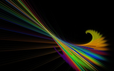 Swirly colorful lines wallpaper