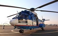 Eurocopter EC225 Super Puma on the helipad wallpaper 2880x1800 jpg