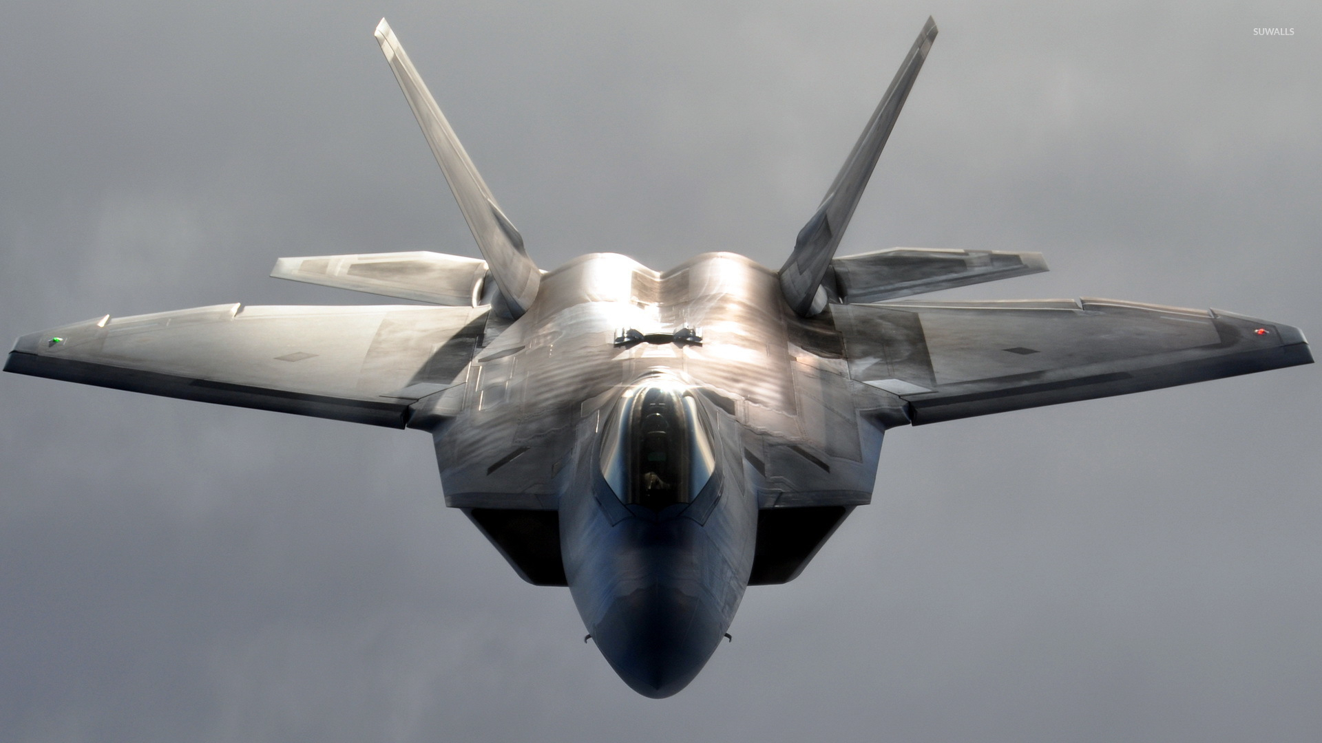 Lockheed Martin F-22 Raptor front view wallpaper - Aircraft wallpapers