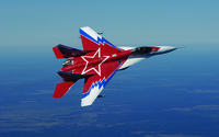 Mikoyan MiG-29 on a side wallpaper 2560x1600 jpg