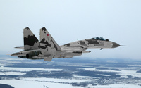 Sukhoi Su-35 with camouflage wallpaper 2560x1600 jpg