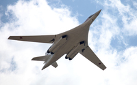 View from under of a Tupolev Tu-160 wallpaper 1920x1200 jpg