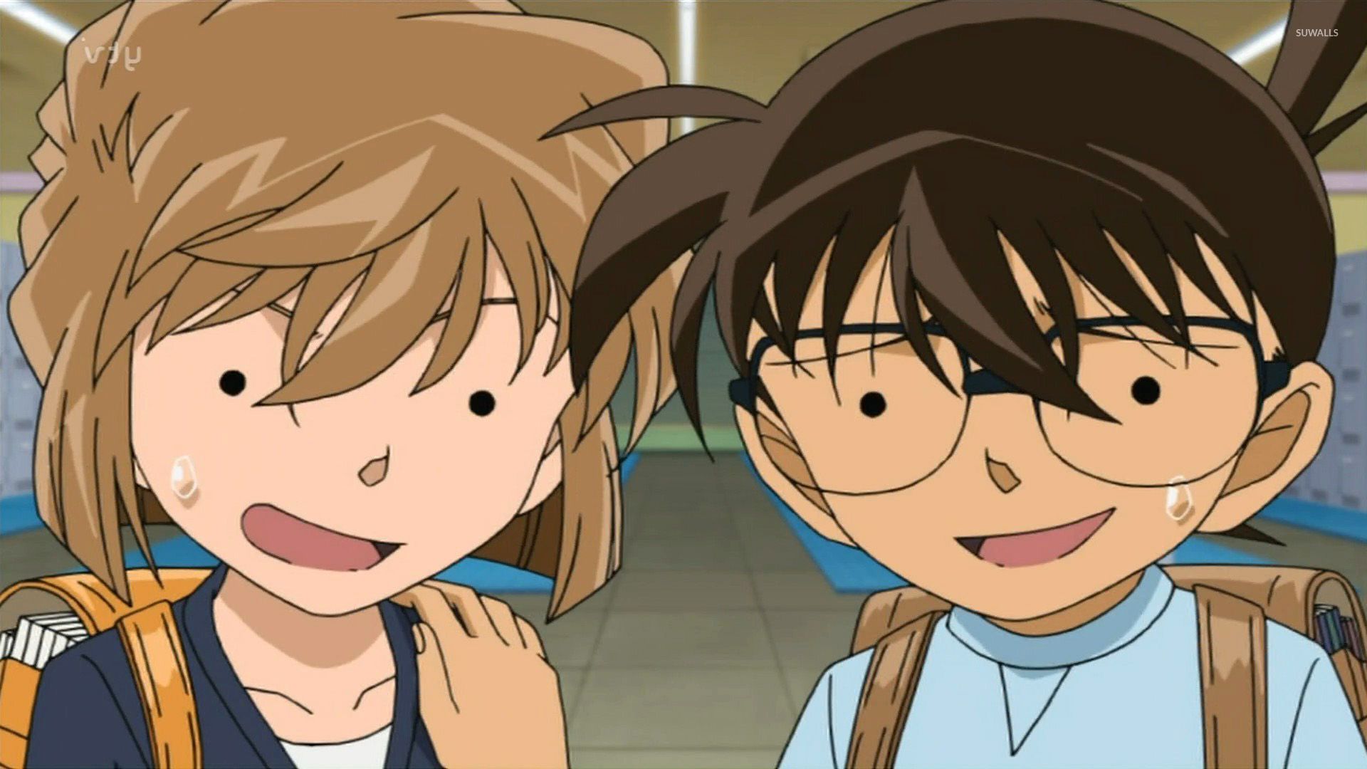 Ai Haibara And Conan Edogawa Clase Closed Wallpaper Anime Ai Haibara And Conan Edogawa Clase Closed Wallpaper Anime