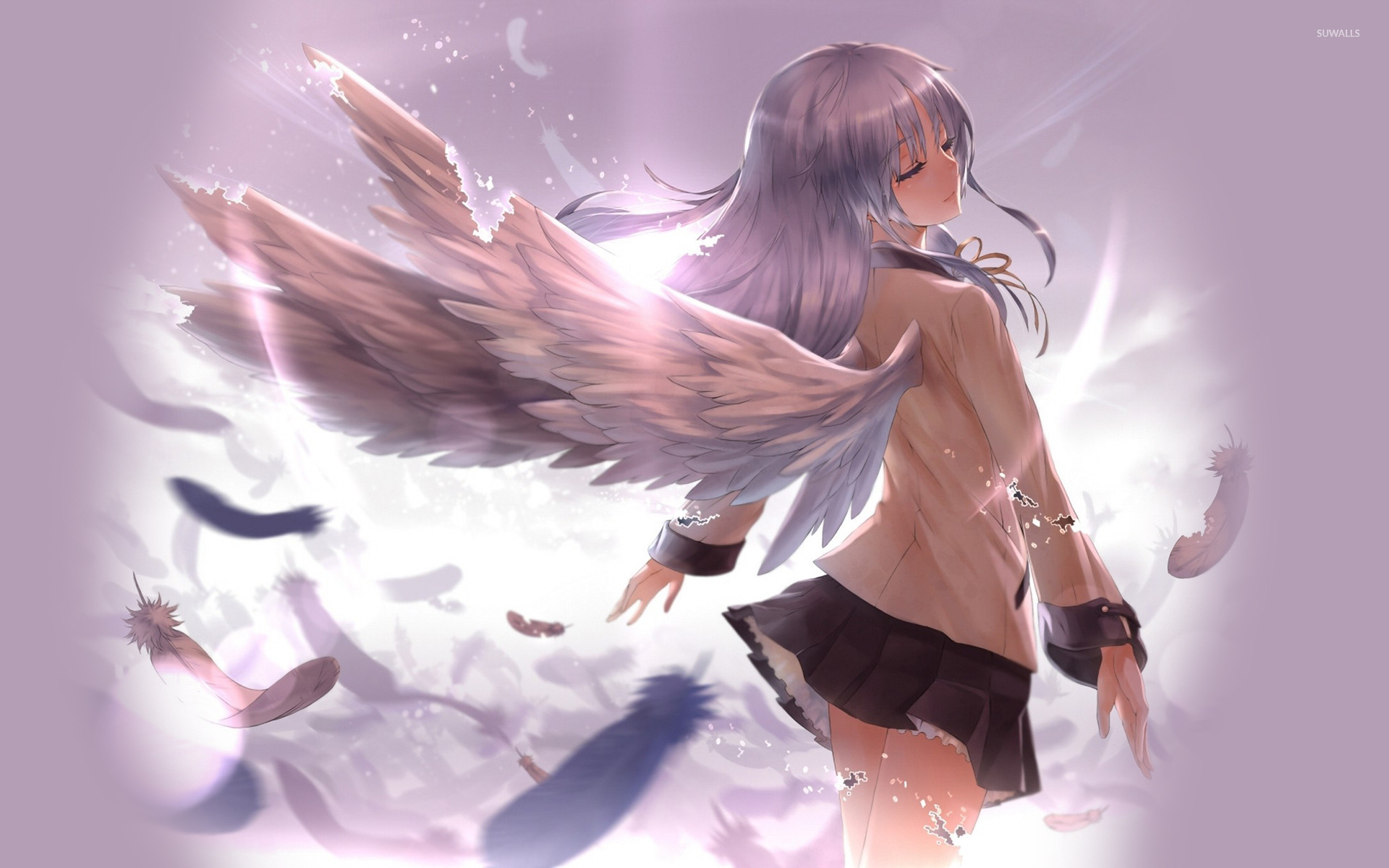 Wallpaper Anime female Angels