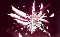 Angel with a red sword wallpaper 1920x1200 jpg